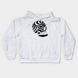 tribal aztec skull ecopop Kids Hoodie